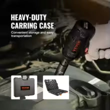 VEVOR 23PCs 1/2" Drive Impact Socket Set Socket Set SAE (7/16" -1")& Metric (13-24mm) 6 Point