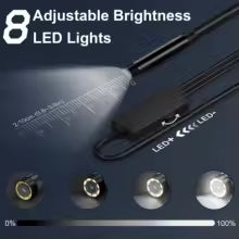 3 in 1 Endoscope Inspection Camera for Micro USB/Type-C/IOS iphone Waterproof Sewer Industrial Piping Car Borescope 1080P HD