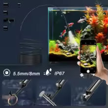 3 in 1 Endoscope Inspection Camera for Micro USB/Type-C/IOS iphone Waterproof Sewer Industrial Piping Car Borescope 1080P HD